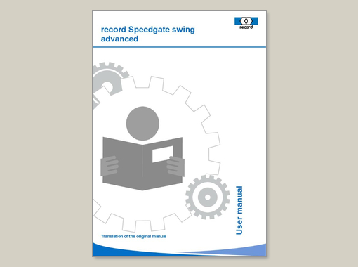 User manual Speedgate Swing Advanced
